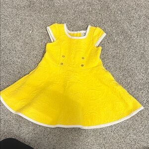 Janie and Jack Yellow Dress with White Accents